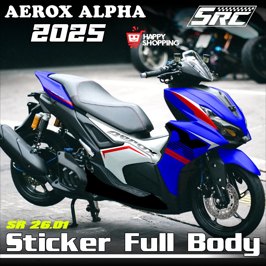 ล่าสุด Yamaha Aerox Alpha Turbo Full Body สติกเกอร์ 2025 2026 Aerox Alpha Turbo Decal สติกเกอร์ Raci