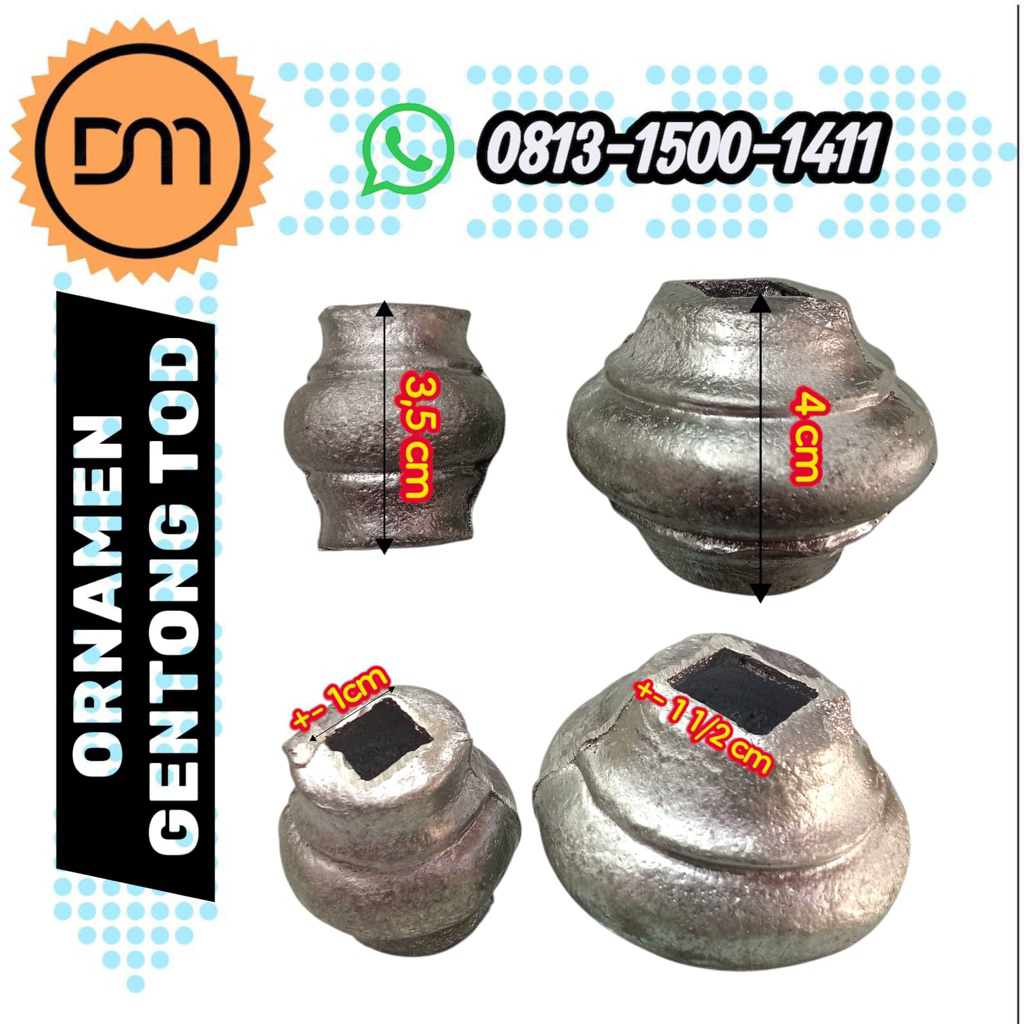 DM - เครื่องประดับรั้วเหล็กลํากล้อง TOD / เครื่องประดับรั้วเหล็ก / เครื่องประดับถัง TOD / ถัง TOD