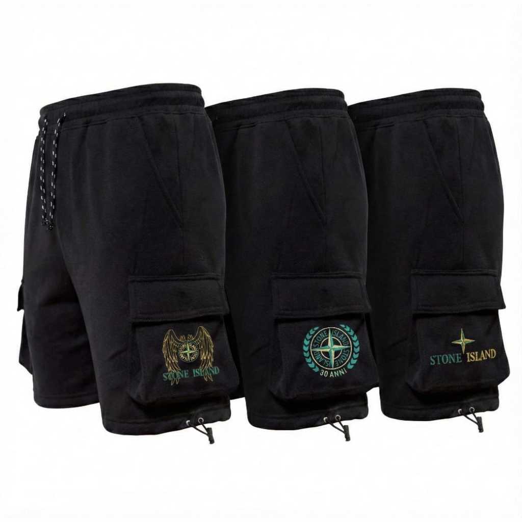 สินค้า!!! SAVING PACKAGE 3PCS 100K MENS CARGO SHORTS ORIGINAL DISTRO CARGO SHORTS กางเกงขาสั้นผู้ชาย