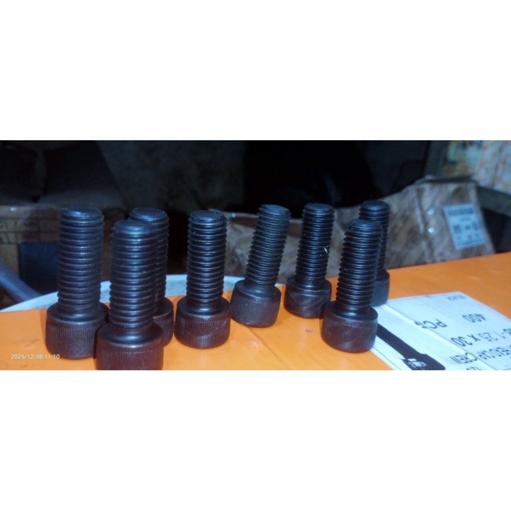 BL STEEL M14X35MM FT | STEEL L-BOLT M14X3.5CM FULL THREAD L-KEY 12