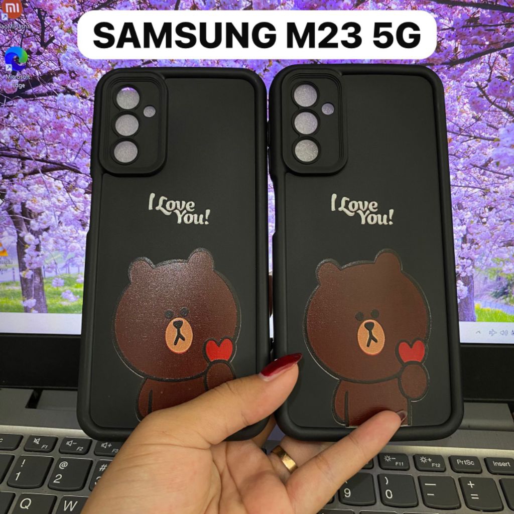 SAMSUNG M23 5G BEAR LOGO MOTIF SILICONE CASE