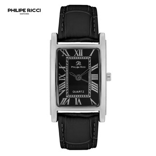 PhiLipe Ricci Jam Tangan Pria Kulit Analog Kotak Terbaru Kekinian Original 100% Stylish Modern 7654L