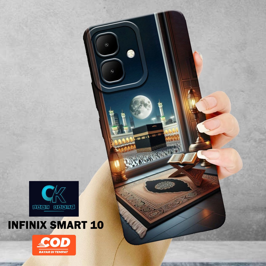 เคส HP ล่าสุด Infinix Smart 10 - เคสแฟชั่น MUSLIM - เคสยาง - เคสโทรศัพท์ Infinix Smart 10 ล่าสุด - เ