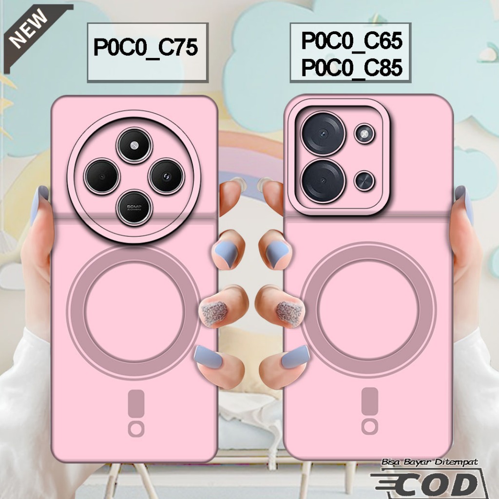 เคส Xiaomi POCO C85 2025 - เคส POCO C75 2024 - POCO C65 2023 _เคสซิลิโคนสีดําใสเย็น