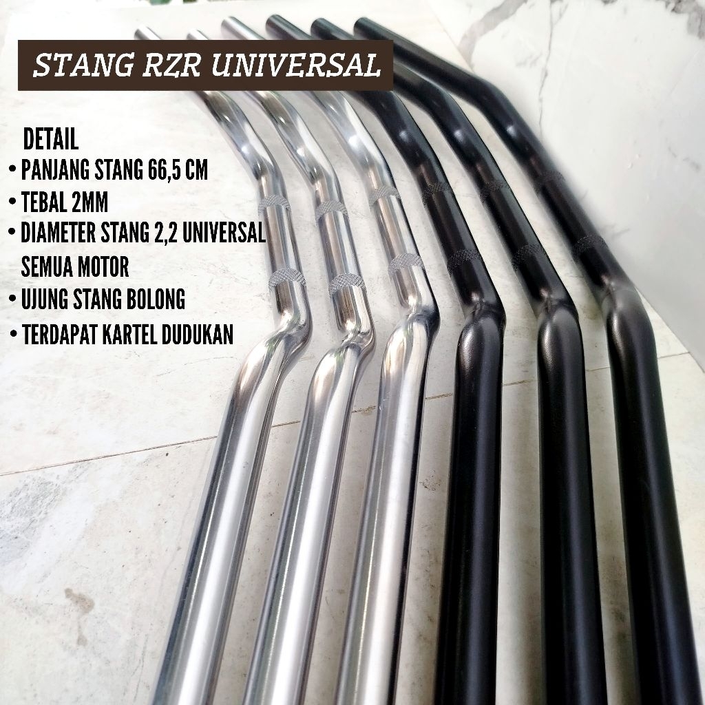 RZR STIR RZR MOTORCYCLE NMAX SCOOPY MOTORCYCLE HANDLEBAR RZR king satria FU vixion byson หนา
