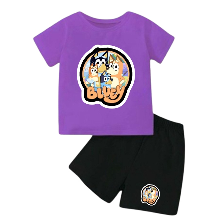 Bluey Bingo Family Clothes Set for Boys and Girls - เสื้อผ้าเด็ก Bluey and Bingo - เสื้อยืดเด็ก Blue