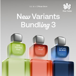 [Exclusive Launch] HEURA New Variants 40ml Bundling 3 - Meet Me Inside, Your Morning Ritual, Noir Blanc Parfum Perfume Unisex Wanita Pria Varian Baru Tahan Lama Koleksi Terbaru