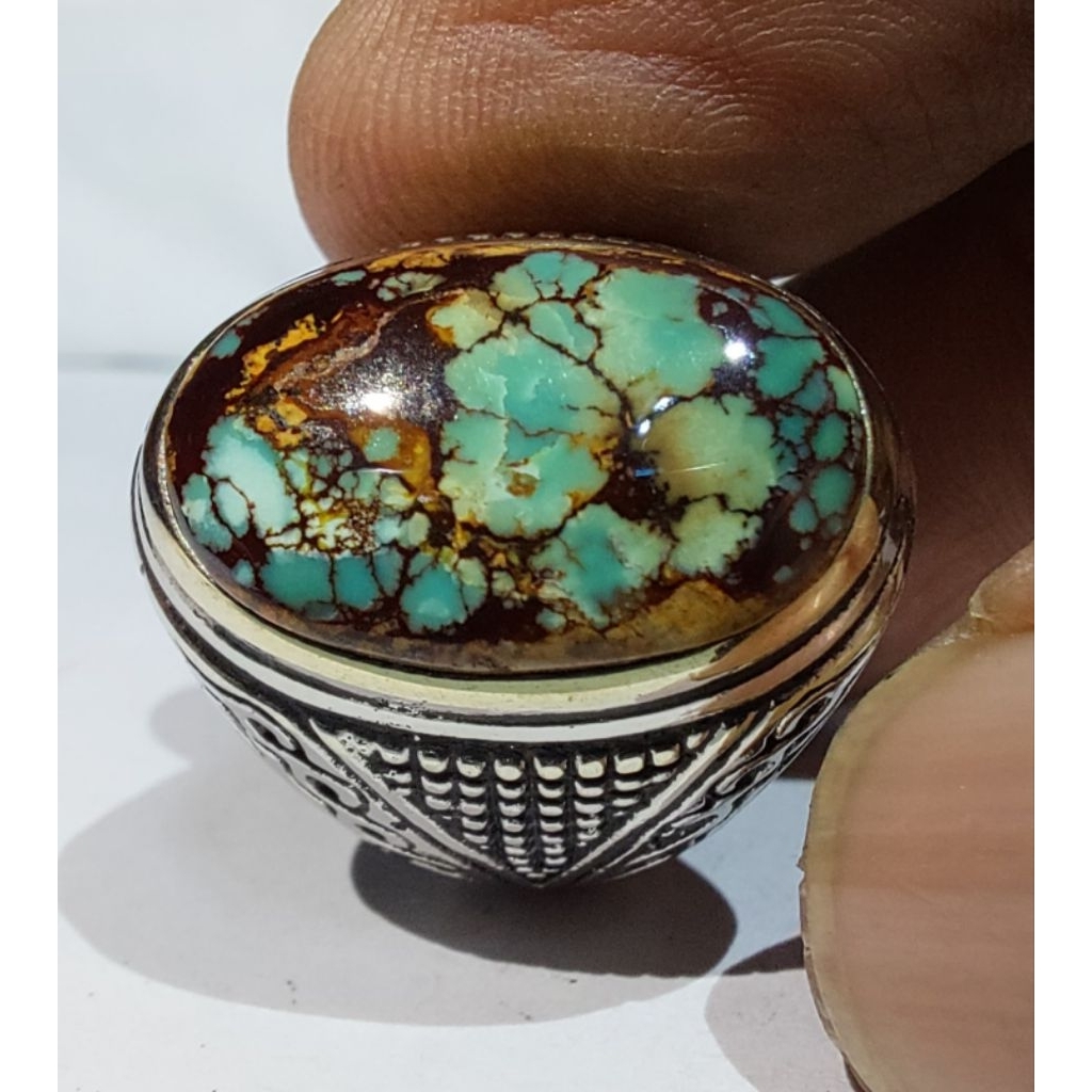 PERSIAN TURQUOISE หลายสี EST DIM 19x12x6.5 แหวน 8