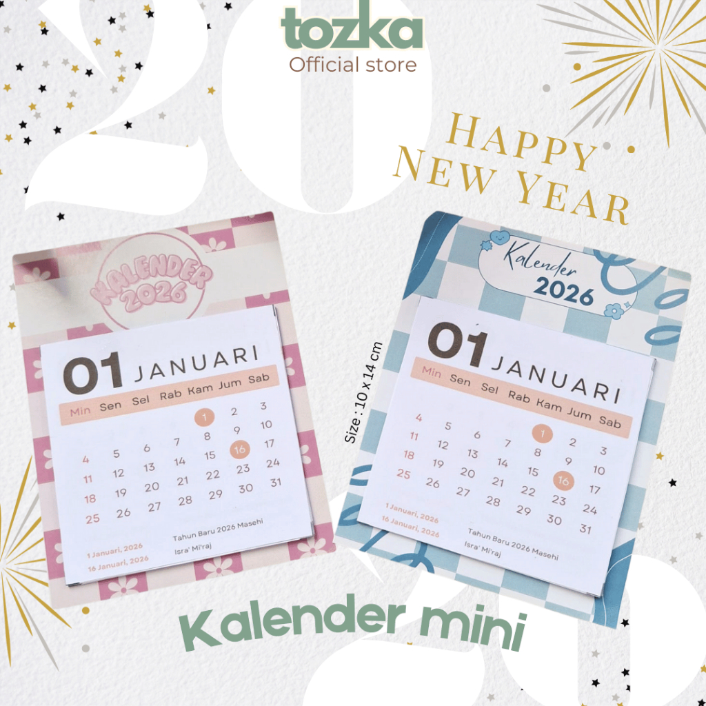 ปฏิทินจิ๋ว 2026 I ปฏิทินตั้งโต๊ะมินิ