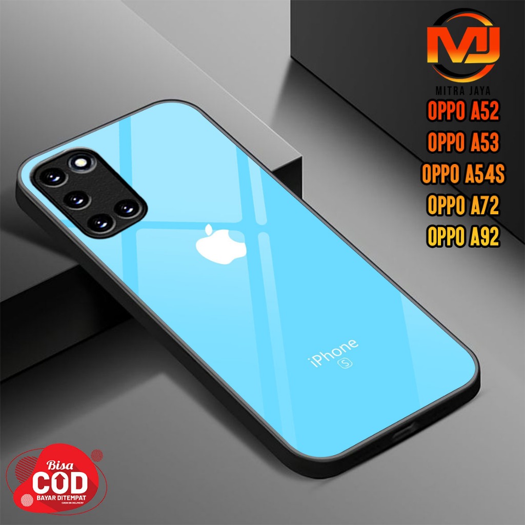 OPPO A52 / A53 / A54S / A72 / A92 Case - Mitra Jaya - Fashion Case Logo Ip Casing Hp Case Softcase H