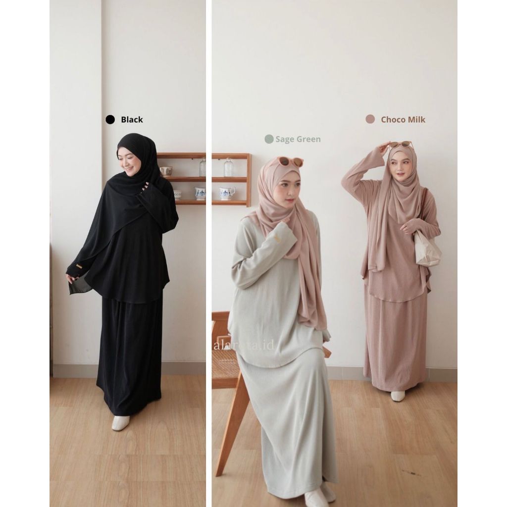 JANNA SET MALAY ALARETA / GAMIS ONE SET / MODERN DRESS / TEENAGE ONESET / TEENAGE CLOTHES / AESTHETI