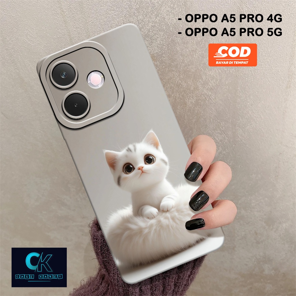 HP เคส OPPO A5 PRO 4G / A5 PRO 5G 2025 - เคสแฟชั่น CAT - เคสยาง - เคส OPPO A5 PRO 4G / A5 PRO 5G ล่า
