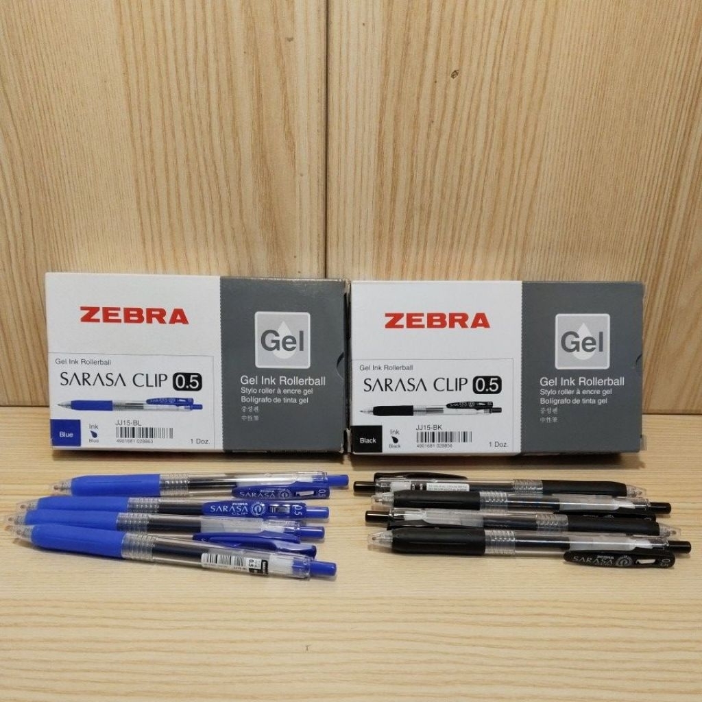 ZEBRA SARASA CLIP 0.5 / ปากกาเจล SARASA CLIP ZEBRA 0.5 [1 แพ็ค/12 ชิ้น]