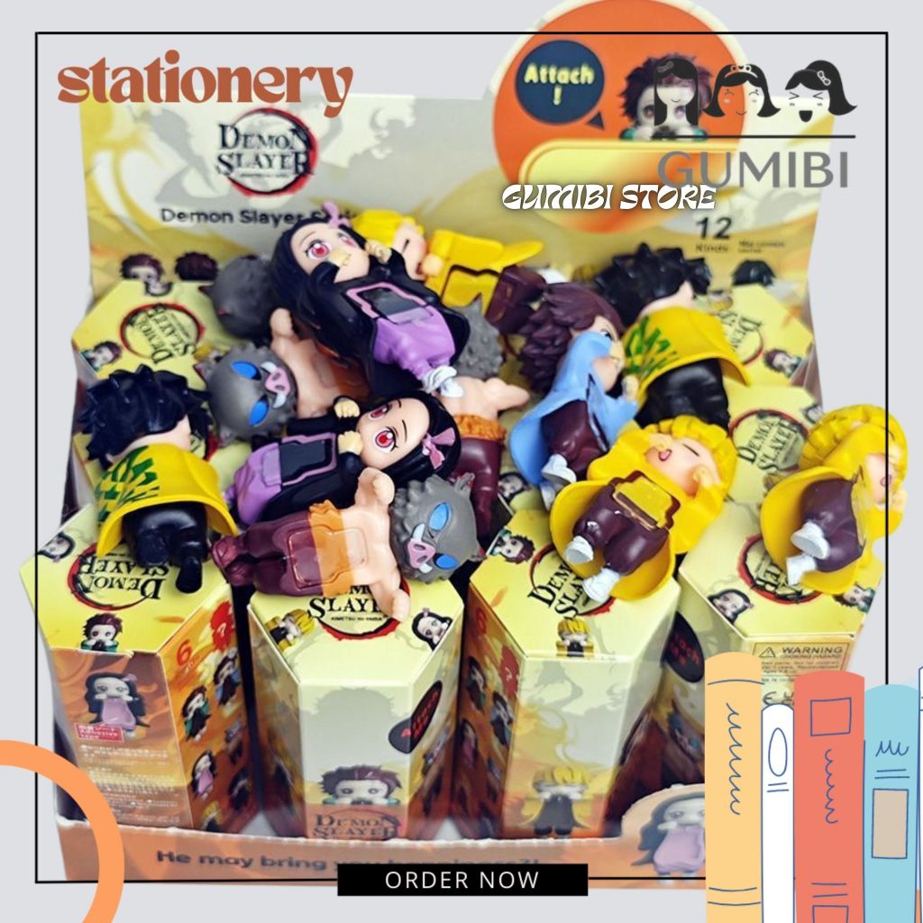 HP BLIND กล่อง HIPPERS DEMON SLAYER KIMETSU NO YAIBA MINI รูป HIPPERS PHONE HOLDER น่ารัก DEMON SLAY