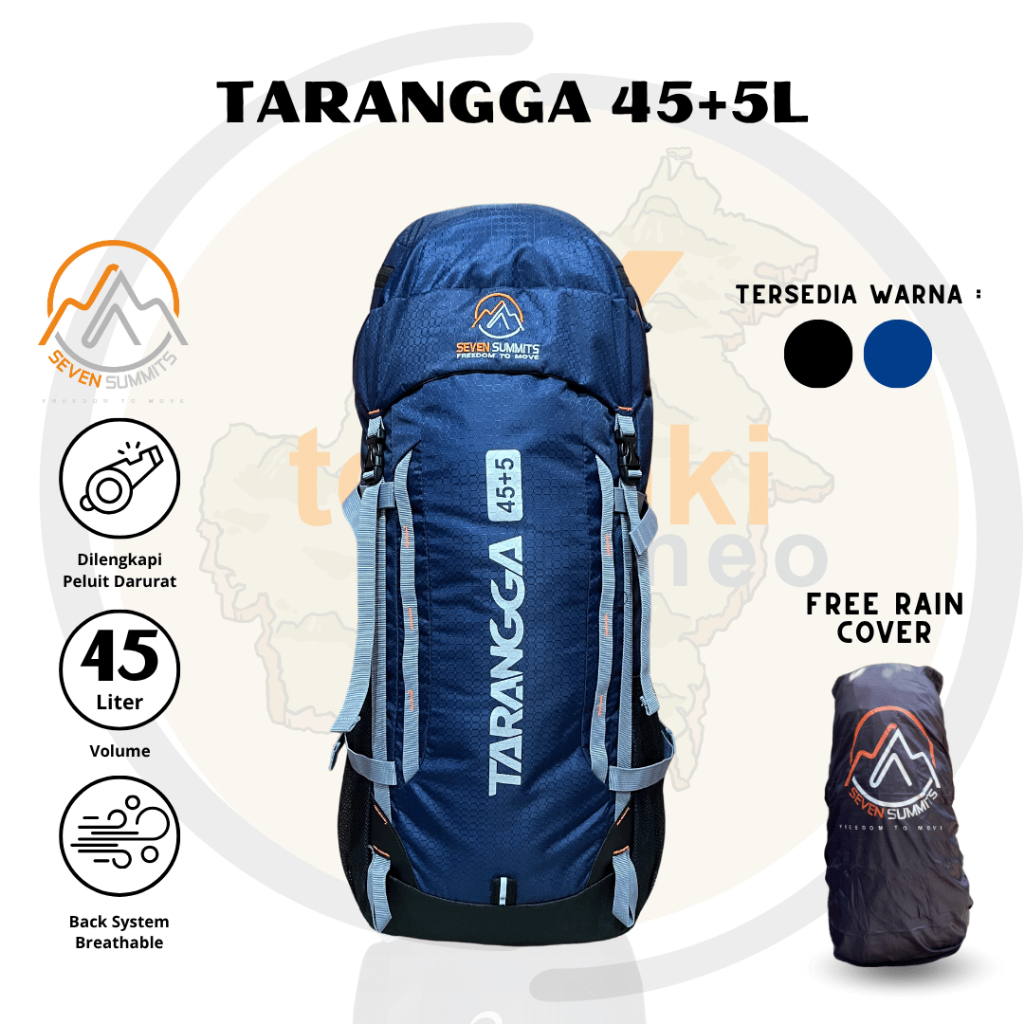 Semi Carrier Seven Summits Tarata 45+5L กระเป๋าเดินป่า Mountain Travel Backpack Travelling Backpack
