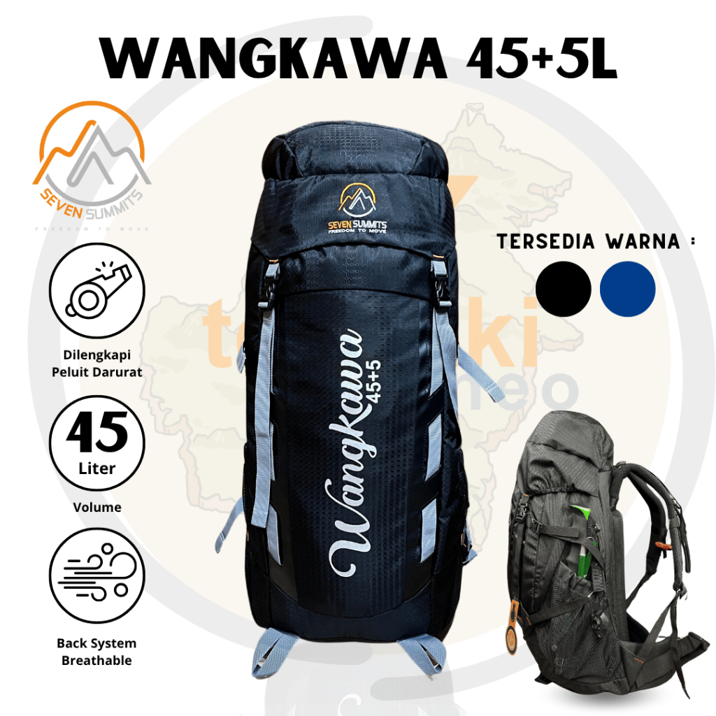 Semi Carrier Seven Summits Wangkawa 45+5L กระเป๋าเดินป่า Mountain Travel Backpack Travelling Backpac