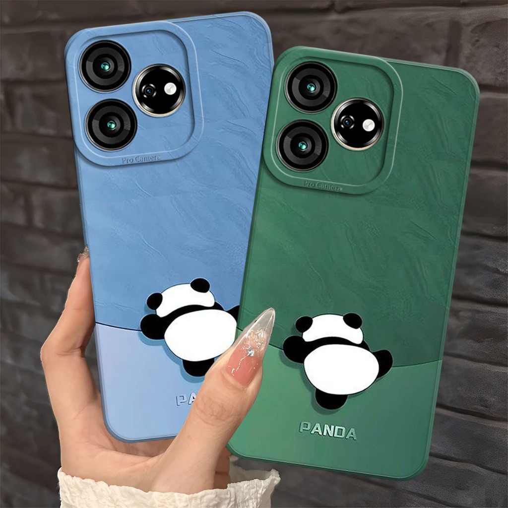 (FA-01) ZTE V50 DESIGN V60 DESIGN V70 DESIGN Softcase Procamera Silicon Case cute panda motif Silico