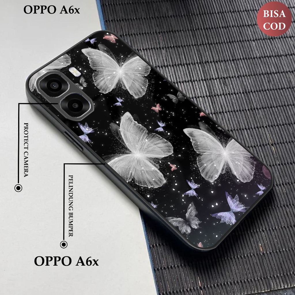 OPPO A6x กรณี OPPO A6x Body และกล้องป้องกันกรณี Glossy Softcase OPPO A6x CP2190