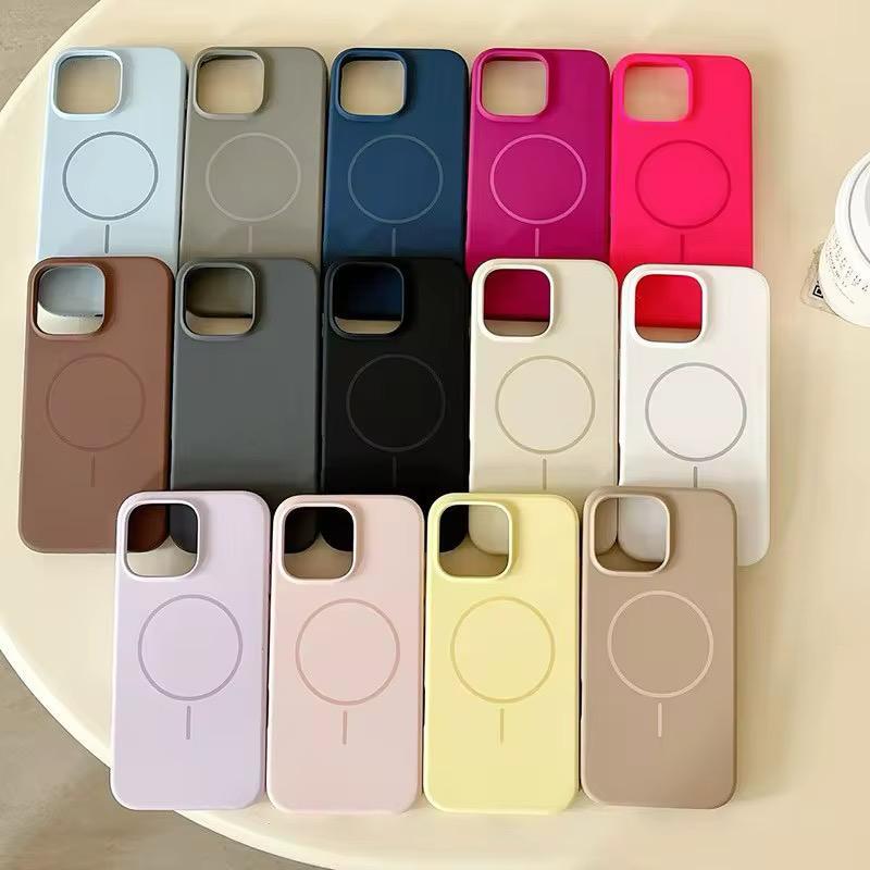 Silione Case Magsafe ip 11 - 17 pro max 17 16 15 11 Case ip 16