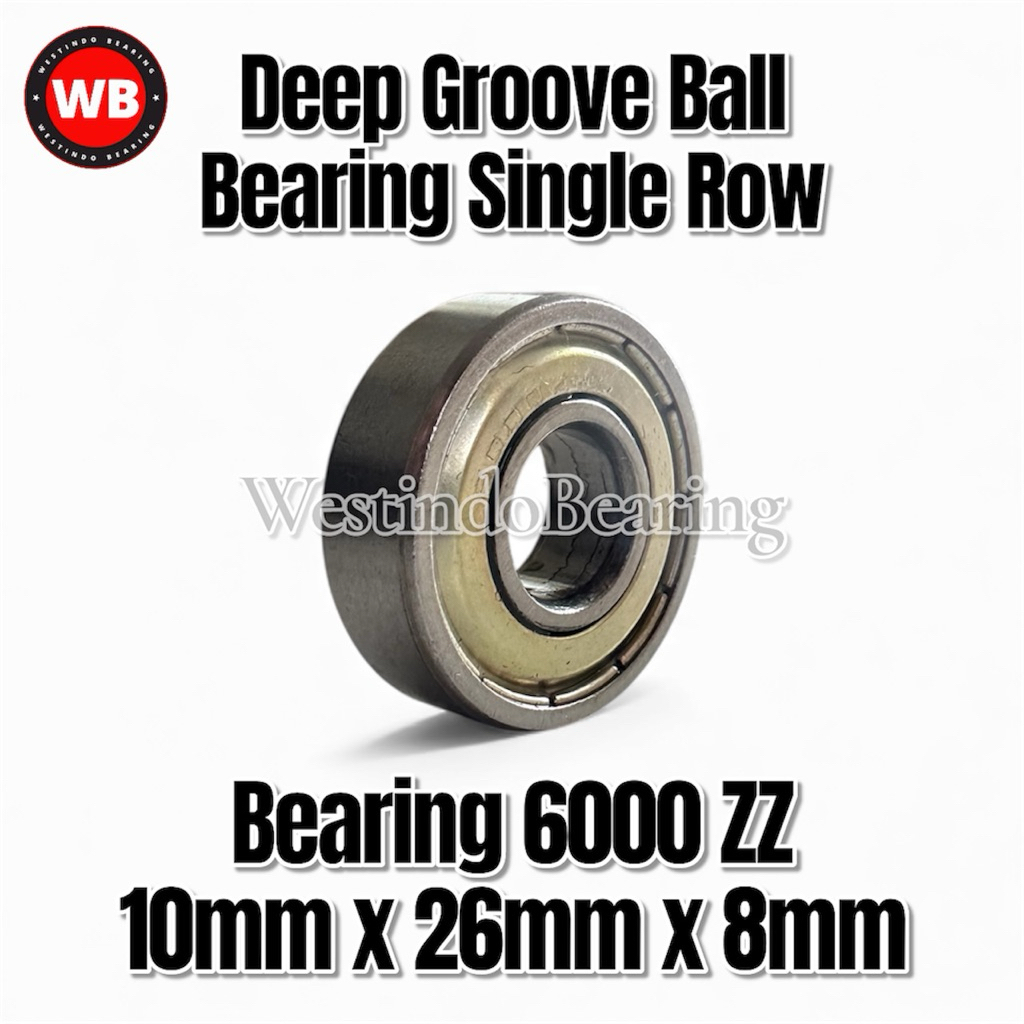 แบริ่ง 6000 ZZ Laher Laker Lahar Klahar 6000Z 6000ZZ 10mm x 26mm x 8mm
