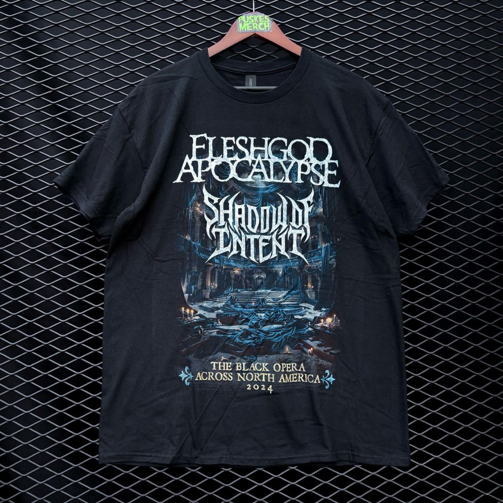 เสื้อยืดวง Shadow Of Intent X Fleshgod Apocalypse อย่างเป็นทางการ " The Black Opera Tour"