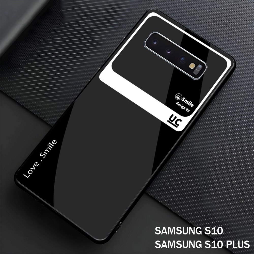 Softcase Glitter Glass Hp Terbaru Samung S10 PLUS I S10 ซิลิโคน Hp Samsung S10 PLUS I S10 Luxury Cas