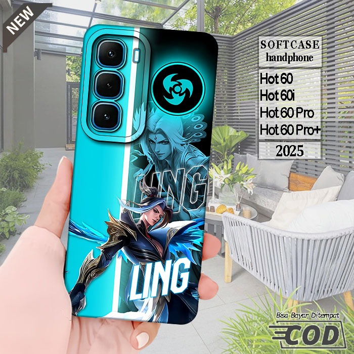 เคส Infinix Hot 60 - Infinix Hot 60i - Hot 60 Pro - Hot 60 Pro Plus - เคสซิลิโคนสีดําใสสุดเท่