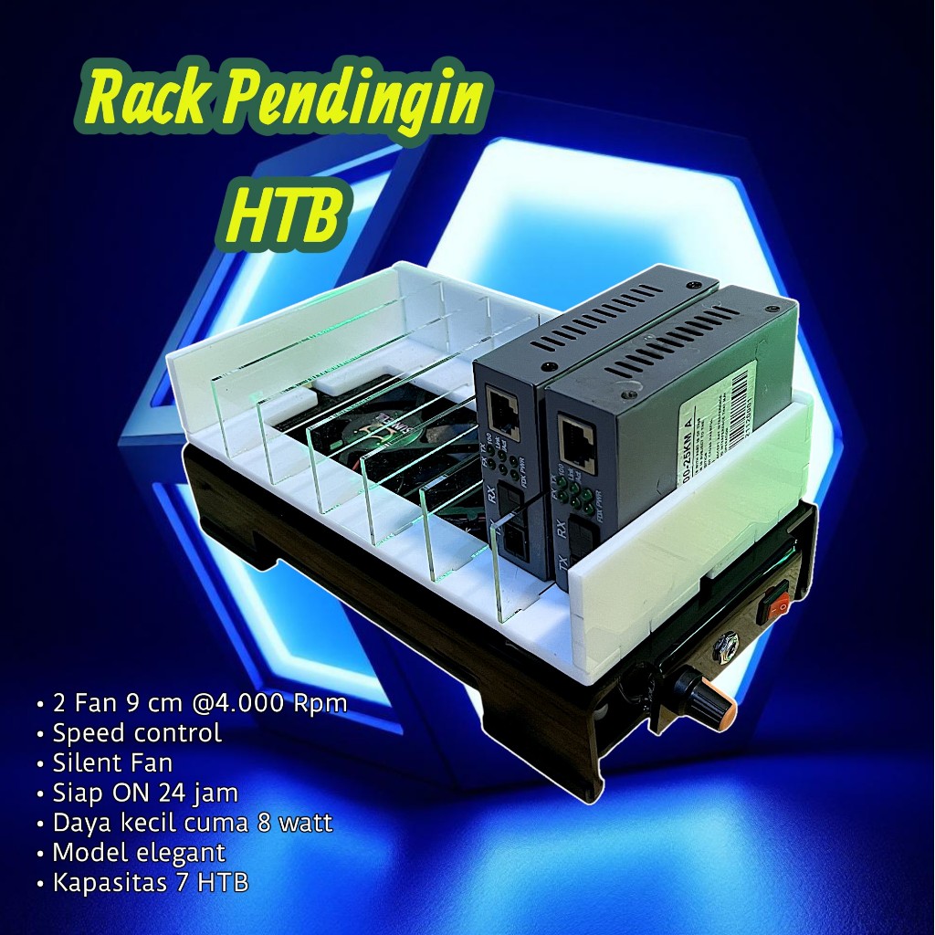 แร็คระบายความร้อน HTB บรรจุ 7 OLT Hioso EPON GPON Vsol