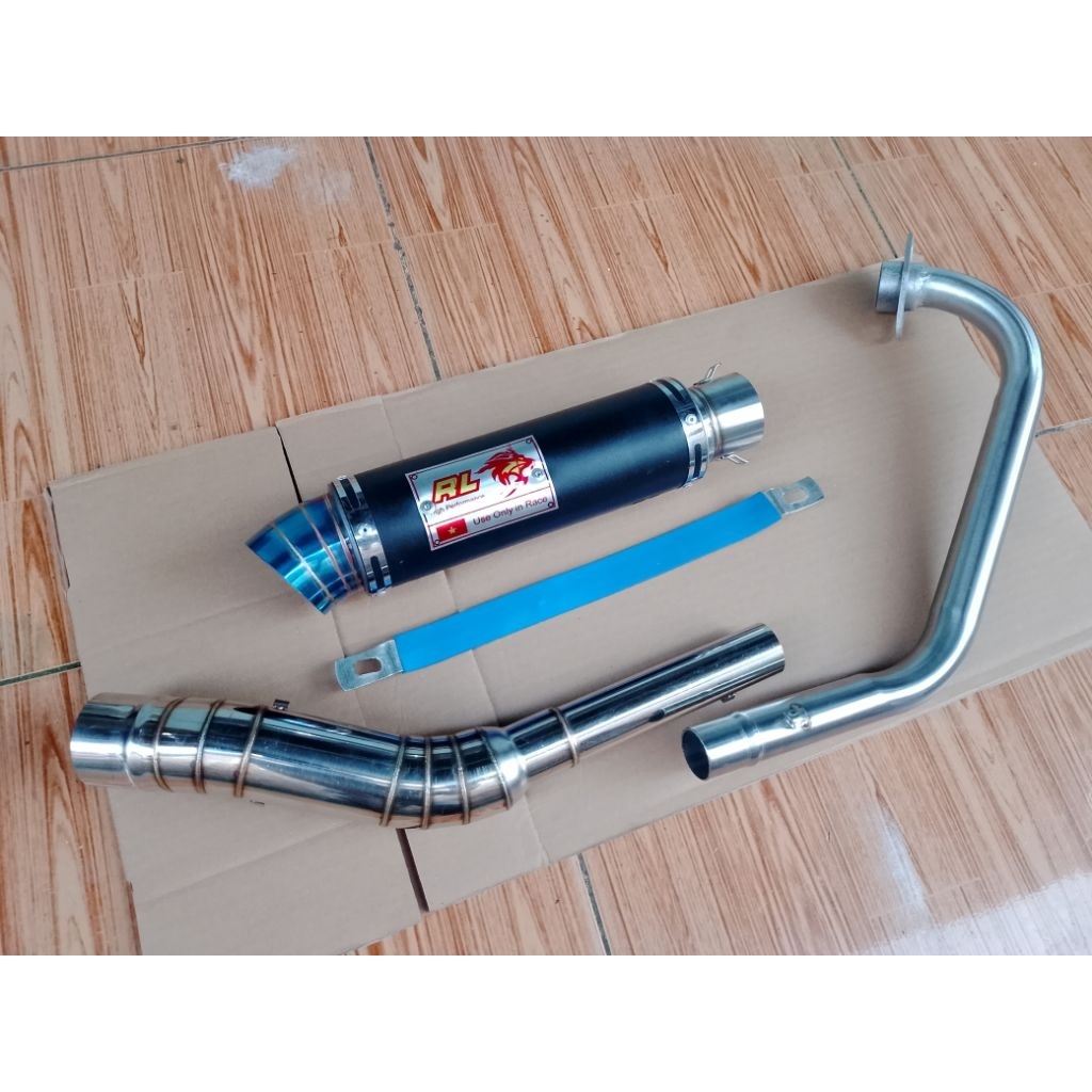 ท่อไอเสีย RED LEO คาร์บอนสีน้ําเงิน 51mm Snper 150 135 Raider 150 FZ150i R15 GTX 150 TMX 125 150 155