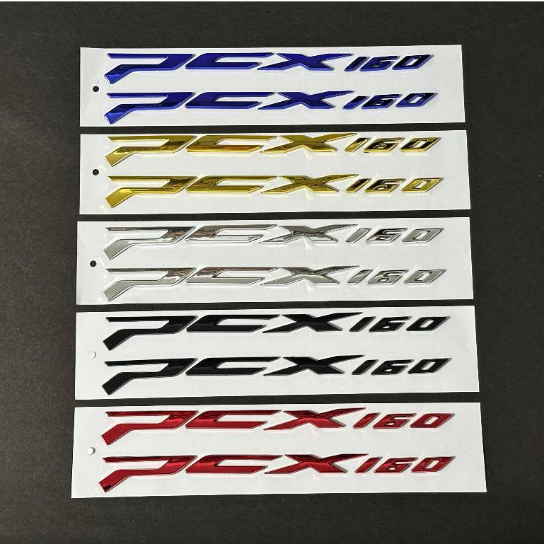 สัญลักษณ์ PCX 160 2024 2025 ABS 3D นูน Hard Chrome ทองสีแดงสีฟ้าสีดําโลโก้สัญลักษณ์ Honda PCX 160