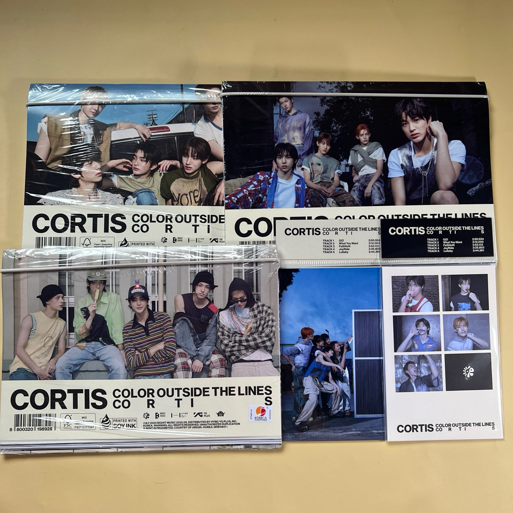 อย่างเป็นทางการ ALBUM สีนอกเส้น 1ST EP CORTIS PHOTOBOOK WEVERSE VER SEALED SCENE 1 2 3