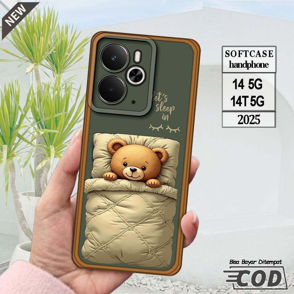 Silicone Realme 14 5G 2025 และ Case Realme 14T 5G 2025 _เคส ยืดหยุ่นสีดําใสยืดหยุ่น