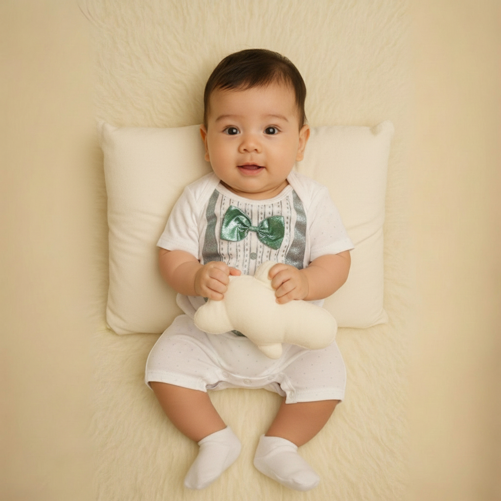 เด็กทารกเสื้อผ้าสําหรับการเดินทางปาร์ตี้ Healing รุ่น Romper Boy Tie Ozuka