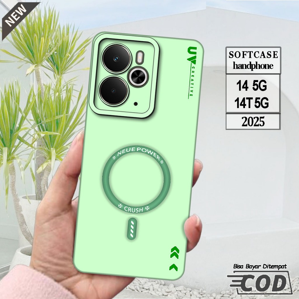 Silicone Realme 14 5G 2025 และ Case Realme 14T 5G 2025 _เคส ยืดหยุ่นสีดําใสยืดหยุ่น