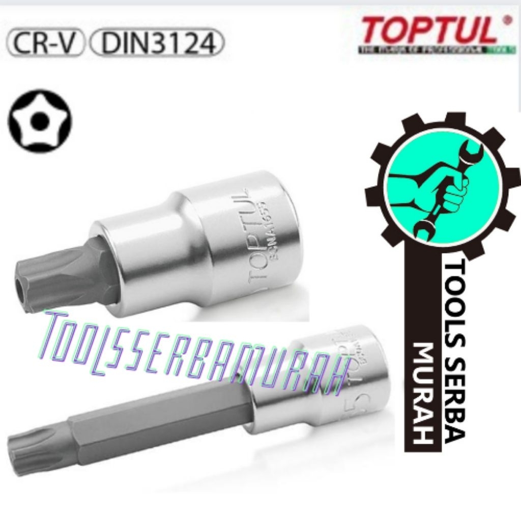 MATA T27 ขั้วตา 5 ดาวรู Long DR 1/2" T27 กุญแจ 5 ด้าน ยาว 100mm