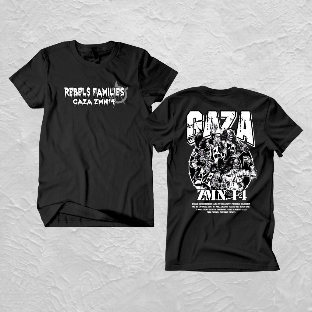 เสื้อยืด REBELS FAMILY GAZA14 l GAZA ZMN