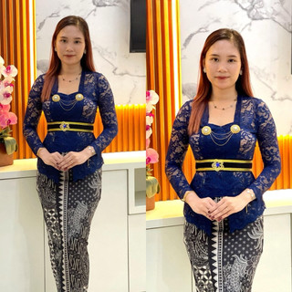 BISA COD Oneset setelan kebaya brokat sofia terbaru FREE slendang satu set tradisional wanita kebaya bali setelan wisuda