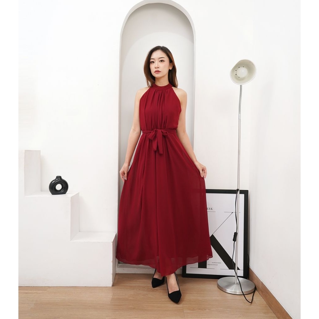 LONGDRESS WOMEN LONG DRESS สําหรับผู้หญิง HALTER / PARTY DRESS / WEDDING DRESS / PARTY DRESS / WEDDI