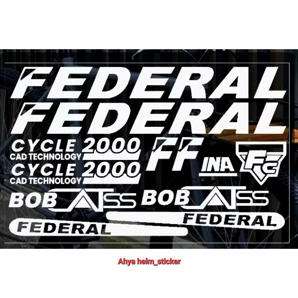 FEDERAL BOB CATS จักรยาน สติ๊กเกอร์ตัด