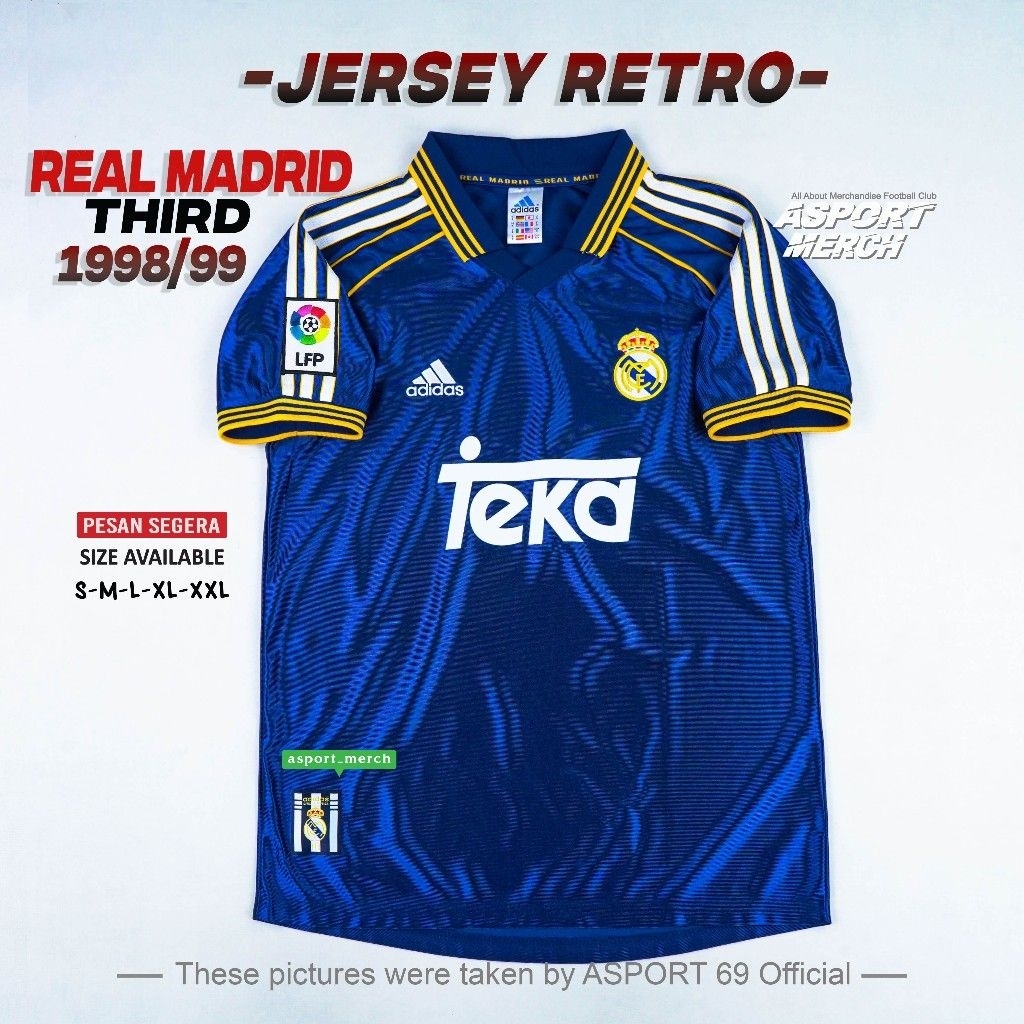 MADRID THIRD RETRO JERSEY 99 00