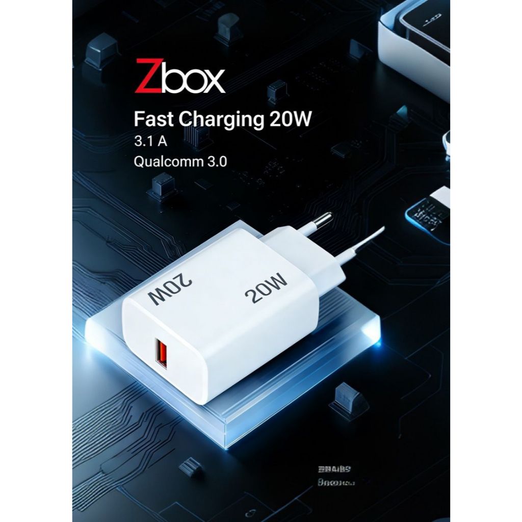 เครื่องชาร์จ Zbox Z230 ชาร์จเร็ว 20W Qualcomm 3.0 Usb Micro Usb Type C