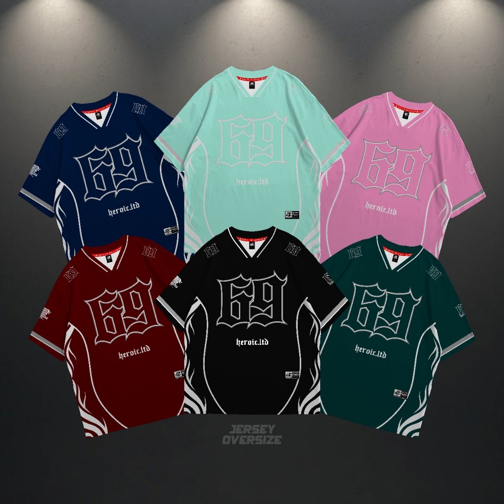 OVERSIZE JERSEY ORIGINAL HEROICLIMITED SERIES 69 - OVERSIZE JERSEY - DRYFIT JERSEY - เสื้อยืด OVERSI