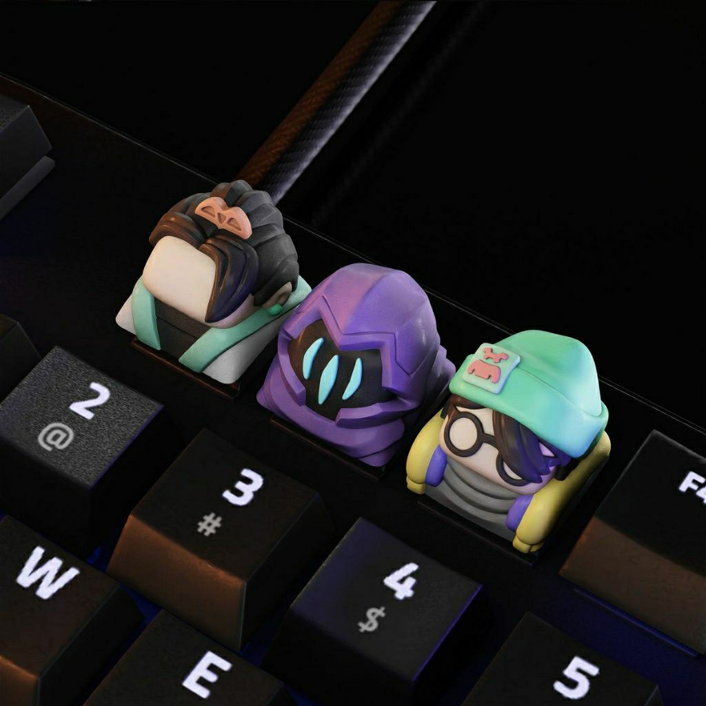 MOREFORSALE ปุ่มกด 3D พิมพ์ Valorant | Valorant 3D Print Exclusive Keycaps สําหรับคีย์บอร์ดเชิงกล