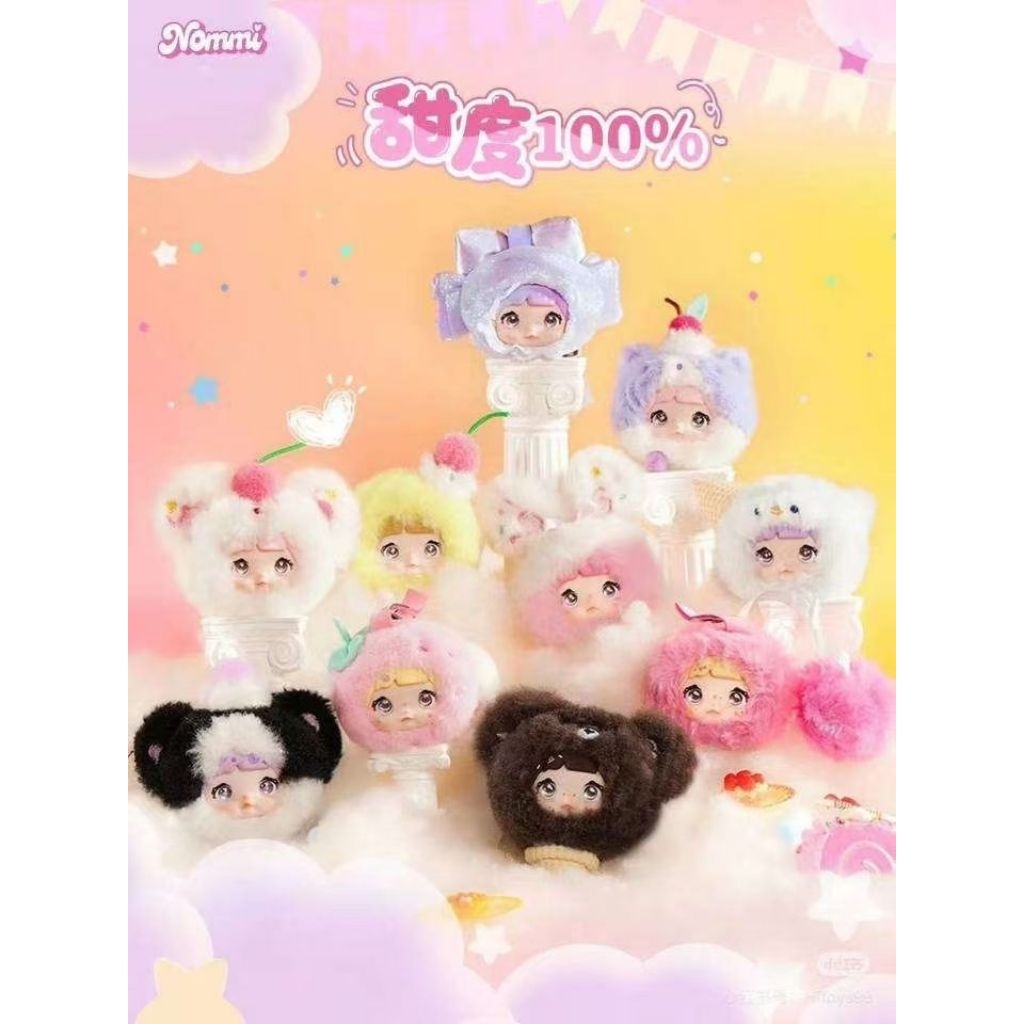 GANTUNGAN Ready Selected Nommi V9 Series Blindbox Bagcharm พวงกุญแจตุ๊กตาพวงกุญแจ