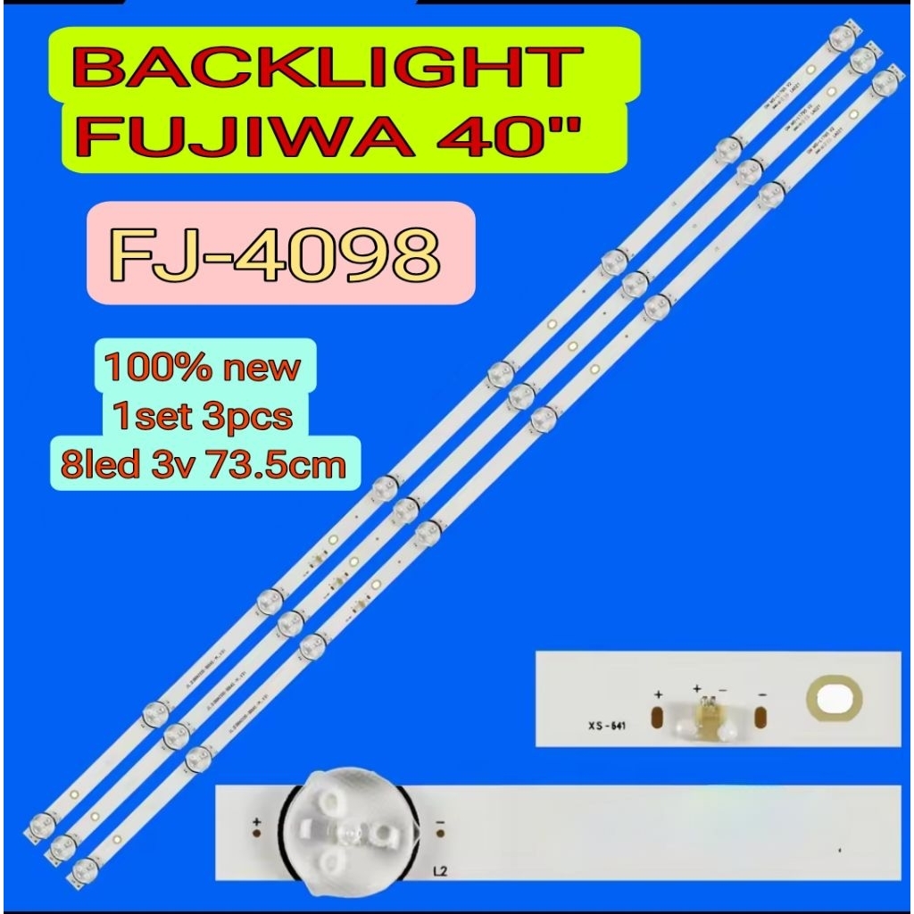 LED BACKLIGHT BL TV FUJIWA 4098 FJ-4098 8LED