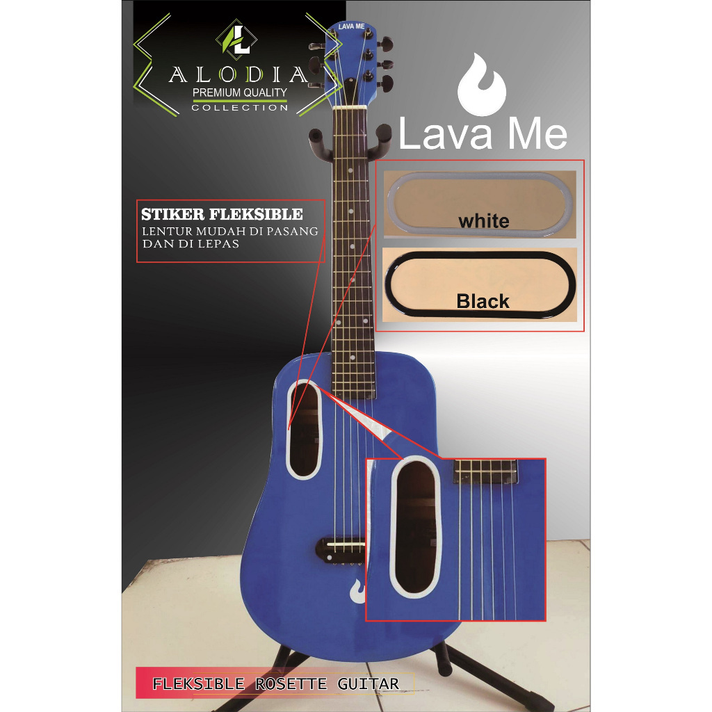 สติ๊กเกอร์ Rosette กีตาร์ Lava Me