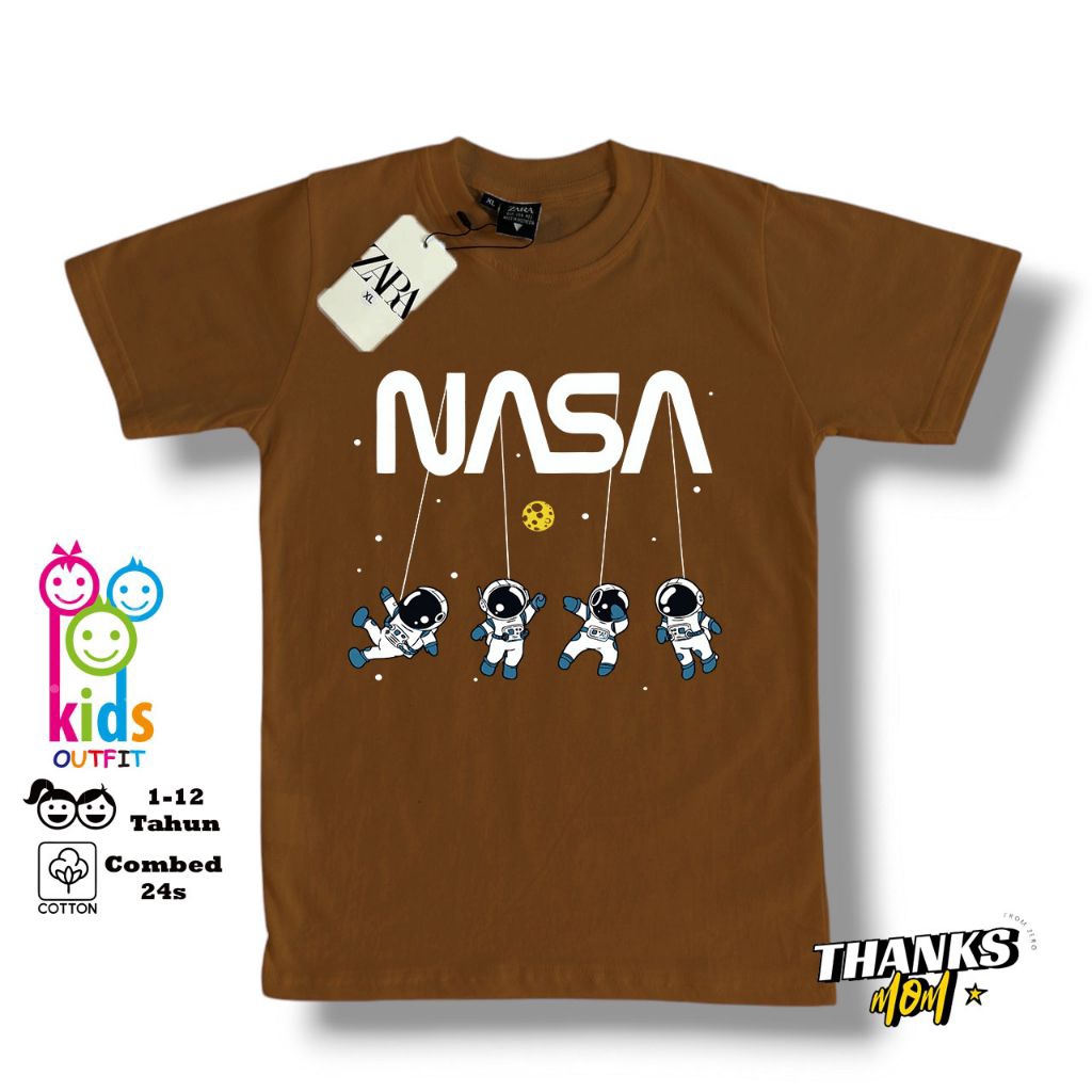 เสื้อยืดเด็ก/เสื้อยืด Zara ตัวละคร Nasa