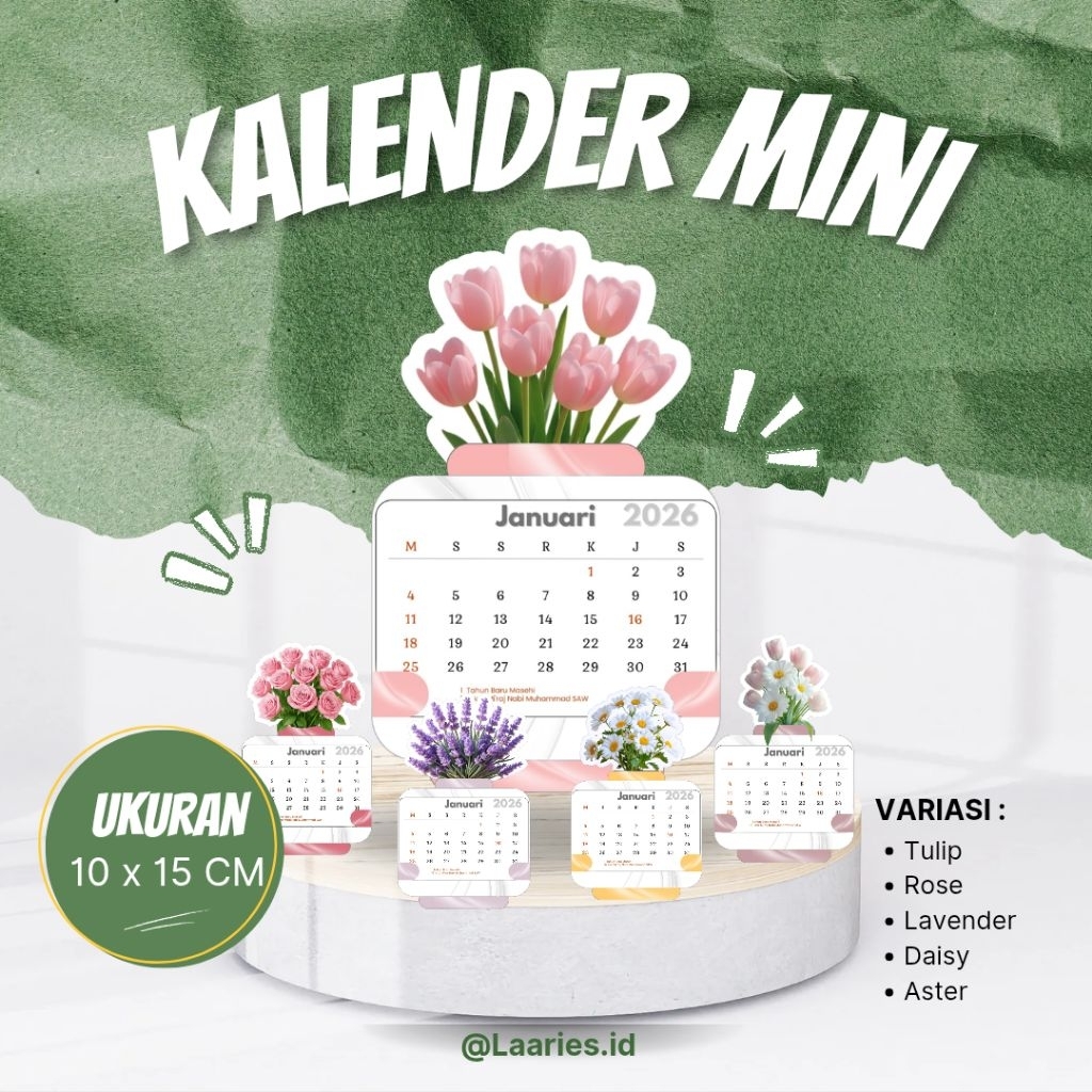 AESTHETIC DESK CALENDAR