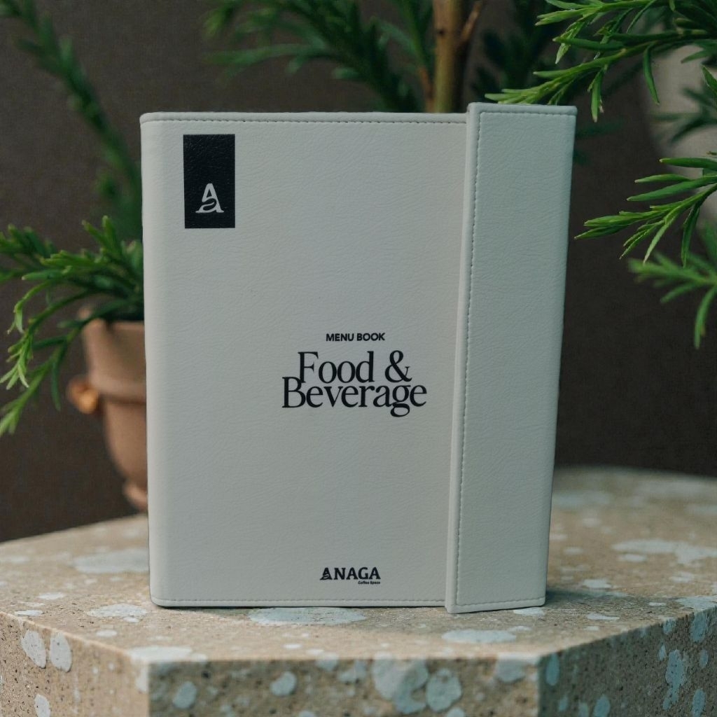 ฝาครอบ MENU RESTO CAFFE HOTEL MODEL MAGNET PRINT UV SIZE A4 A5 COSTUME