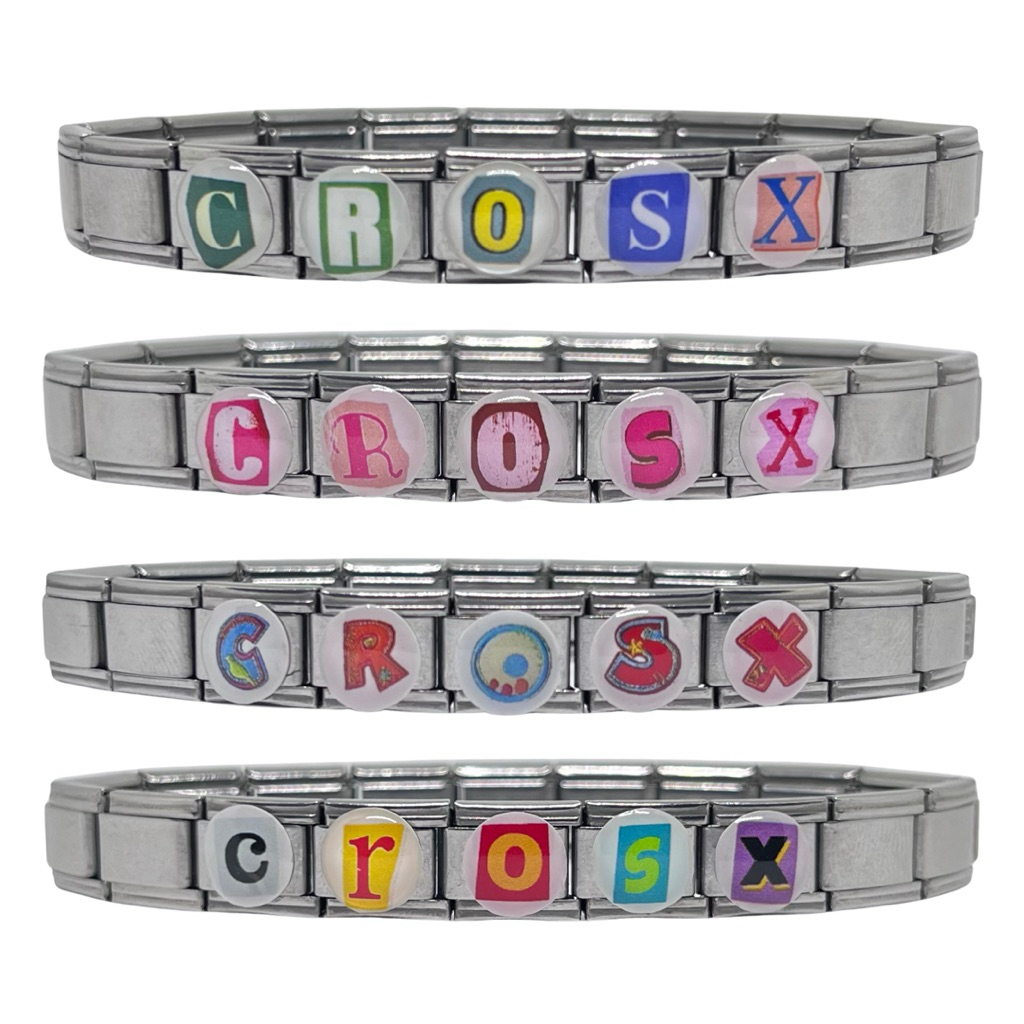 ITALIAN CHARM BRACELET / ALPHABET LETTERS NUMBER BRACELET CHAIN WATCH SILVER CHAIN BRACELET CHARM BR